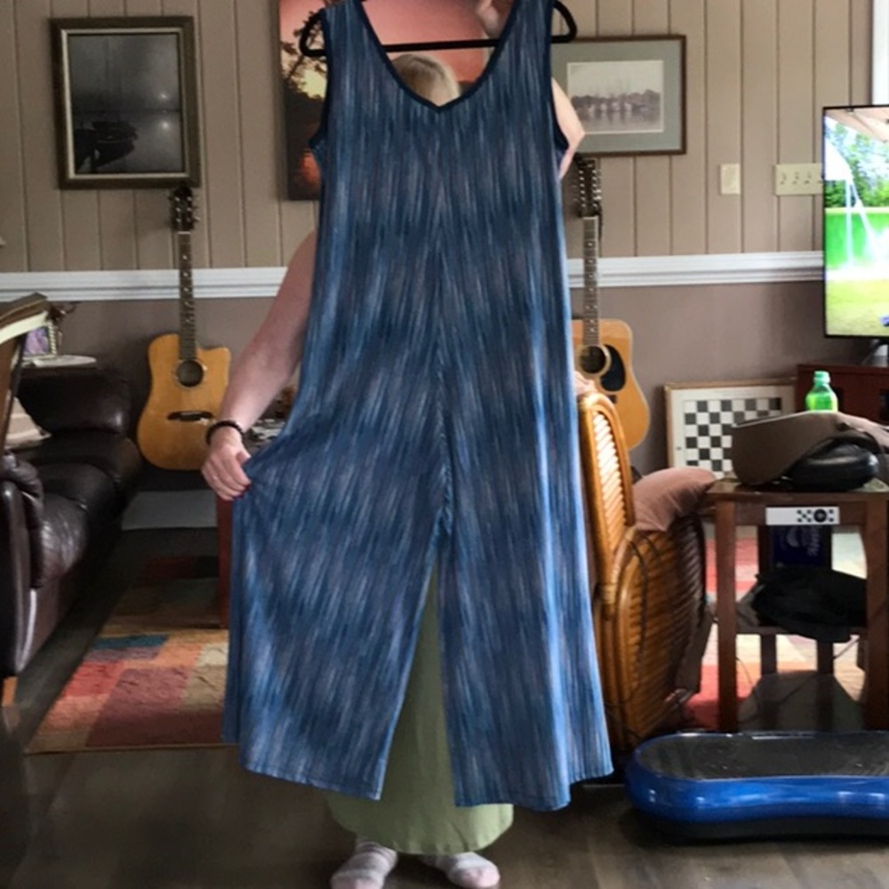 Blue jumpsuit